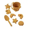 Sand Play Water Fun 8pcs/Set Animal Stampo Sand Sand Portable Children Educational Stampo Educational Building Summer Sandcastle Seaside Sand Sand Dropship 240402