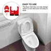 Tapetes de banho Christmas Toilet Cover Adorável Papai Noel Kit Claus Foot Pad Set Kitchen Appliance