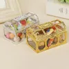 Present Wrap Vintage Treasure Boxes Chocolate Box Small Transparent Plastic Candy Jewely Display Organizer Packaging Case