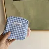 Kosmetiktaschen Candy Color Plaid Mini Bag Große Kapazität Make-up Damenbinde Aufbewahrung Koreanischer Stil Kleiner Artikel