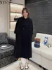 Casual Dresses NYFS 2024 Autumn Korea Woman Dress Vestidos Robe Elbise Loose Plus Size Solid Sleep Huva