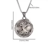 Ожерелья с подвеской в скандинавском стиле, ожерелье «Древо жизни» для мужчин и женщин, ретро-панк-мир, амулет на удачу, ювелирное изделие, подарок