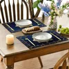 Table Cloth 1pcs Happy Passover Linen Placemats Kitchen Dining Decor Pesach Star Of David Mats For Jewish Party Decorations