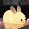 Nacht Lichter Silikon Licht Led Lade Pat Cartoon Kinder Baby Nacht Schlafen Kinder Geburtstag Geschenke Schlafzimmer Lampe