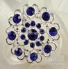 Broche en forme de cœur, ton argent, bleu Royal, strass, cristal, diamant, pin2330634