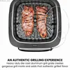 Fryers à air 5 en 1 Fryer + gril intérieur avec thermomètre de cuisson 7.4qt Capacité.USA.NEW Y240402