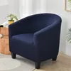 Pokrywa krzesła elastyczna sofa klubowa sretch spandex relaks fotela sliźniacze solidne kolory pojedynczy obrońca do wystroju domu barowego