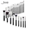 Buscini per trucco Jessup Set Foundation Powder Professional Make Up Brush Contour Blender Brucide 25pcs Synthetic T175 240320