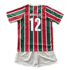 2024 25 Fluminense Kids Kit Fußballtrikots GABI PEDRO DE ARRASCAETA L.ARAUJO FABRICIO B. EVERTON GONCALVES Home Kinderanzug Fußballtrikots