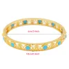 Braccialetti apingxun braccialetto di pietra colorato Dubai/Africano/Etiopia Girls Gold Color Bangle Bangle Gioielli Arab Wholesale 122718