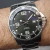 Orijinal Hydroconquest Mens Luxury Watch Lonine Seramik Otomatik Mekanik Hareket İzliyor Yüksek Kaliteli Tasarımcı Kutu Montre De Luxe Dhgate ile İzle Erkekler Yeni