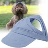 Vêtements pour chiens ATUBAN Pet Baseball Cat Outdoor Sunbonnet avec trous d'oreille réglable Ste Summer Parent Enfant Chapeau Accessoires