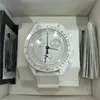Moonwatch 디자이너 Moon Watch Air King Plastics Movement Watches Ceramic Planet Montre Limited Edition Master Moonswatch White