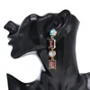 Ensemble de colliers et boucles d'oreilles baroques pour femmes, 3 pièces, bijoux, breloques, strass, ras de cou africains, ensembles de colliers, déclaration de fête de mariage