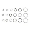 450/280 / 200pcs Gaskets Laveuses Joint Aluminium Point de lave-glace plat Assorti des anneaux d'étanchéité en aluminium Aluminium avec boîte