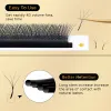 Ögonfransar Kolybel 4d W Form Eyelash Extension Premade Volume Fans Bloom Mink Faux Natural Soft Ryssland Volym W Style Individual Eyelashes