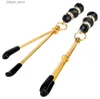 Other Health Beauty Items IKOKY 1 pair of Nipple Clit Clamps adjustable s suitable for couples with jewelry breasts and Labia Clips Y240402