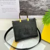 Modemärke designer axelväska äkta läder solsken på handväska för kvinnors shopping crossbody