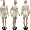 2024 Bahar Yeni Denim Tulum Körfezi Moda Çalışma Kargo Cep Uzun Kollu Şort Kadınlar İçin Tulumlar Günlük Oneepiece Kıyafetleri