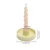 Candle Holders Taper Holder Ceramic Artistic Round Candlestick Display In Banquet Decorations For Coffee Table Study Room