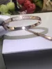 Hochwertiger Designer-Armreif Carter Pure V Gold 18K Roségold LOVE Narrow Wide Full Diamond Full Sky Star Armband Straight Original 1:1 mit echtem Logo