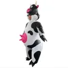 Party Decoration Inflatable Suit Cow Blow Up Outfit Dairy Costumes Cattle Inflated Garment Milch Fancy Dress Cosplay