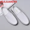 Casual Shoes Slip On Genuine Leather Men Formal Loafers Comfy Moccasins Minimalist Man Driving Lazy