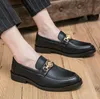 Luxe Loafers Men schoenen PU Leer Solid Color Casual Fashion Simple Daily Youth Trend Classic Business Dress Shoes