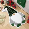 カーペットクリスマスデコレーションドアマットメリーキッチンドアマットパーティーサンタクロース雪だるまの床カーペット飾りラグ