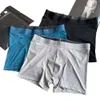 Lu -0855 Yoga Men's Flat Angle Ice Silk Seamless Bare Feeling Thin Underwear Elastic Mid Rise Boxer Shorts Running Athletic