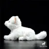 Weiße Katze Anime süßes Plüschtier Kitty Plüschtiere lebensechte Tiere Simulation Stoffpuppe Kawai Spielzeug für Kinder 240325