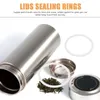 Dinnerware 3 Pcs Leakproof Silicone Sealing Ring Rings Gaskets For Space Bottle Silica Gel Replacement