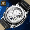 Olevs 6651 Orologio da uomo con logo personalizzato con tendenza di vendita calda Orologio da uomo di moda basso Moq Orologio impermeabile di lusso meccanico automatico quadrato di alta qualità