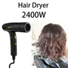 Hårtorkar 2400W kraftfull hårtork Negativ Jon Hårvård Professinal hårtork Snabbt torrt hemsalongverktyg Fällbar Electric Hair Blower 240401