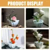 Pot de fleurs de Lotus en céramique, fleurs décoratives, Vases pour roulement, dosette en céramique, décor moderne