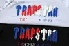 Мужские футболки Мужские футболки Trapstar Модный бренд High Strt Свободные большие красные и синие полотенца с вышивкой Короткие рукава для мужчин T230412 Y240402