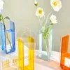 Vasos Home Decor Acrílico Vaso Retangular Clear Beautiful Room Transparente Arte Moderna Casamento Quarto ou Off