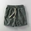 Mäns shorts herrar shorts sommar heta säljer män bomullslinne shorts avslappnad lös capris ungdom andas strand shorts plus storlek 6xl 5xl 4xlc240402