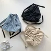 Ryggsäck japansk stil rese mode unisex dragstring ryggsäck enkla fritidsstudenter lätta nylon ryggsäckar