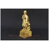 Decorative Figurines Company SHOP OFFICE Home GOOD Mascot Protection-Vietnam Hero Chen Xing Dao Tran Hung Brass Portrait Statue