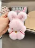 11cm/4.3" Real Genuine Rex Rabbit Fur Bunny Bag Charm KeyChain Bag Accessories Phone Purse Pendant