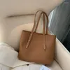 Borse a tracolla Borsa da donna Borsa in pelle PU da donna solida Borsa a mano da donna di lusso Tasca composita Big Tote Sac Bols