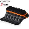 Men's Socks 5Pairs/Men's Sports High Quality Cotton Casual Outdoor Running Basketball Breathable Comfortable Low Tube Socks38-45