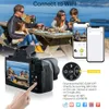 Capturez de superbes photos et vidéos 4K avec cette caméra de vlogging WiFi 64MP pour YouTube, double caméra, écran tactile, flash, carte SD de 32 Go, pare-soleil et batterie longue durée