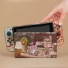 Cases Retro Cartoon Switch OLED Case PC Hard Cover Base Shell JoyCon Controller Games Housing For Nintendo Switch OLED Accessories
