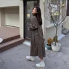 Casual Jurken Japanse Stijl Mode Retro Vrouwen Losse Shirt Jurk 2024 Lente Herfst Causale Plaid Lange Mouwen Midi Vestidos