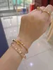 Carts bracelet 18K Rose Gold Full Sky Star Bracelet for Women Love Couples Same Wide and Narrow Version Non fading High end Men