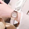 腕時計女性ファッション腕時計エレガントな女性クォーツ時計ラインストーンカレンダー合金ストラップ通勤時計のための高精度