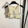 Dames Sport Gebreid Vest Designer Brief Elastisch Geweven Vest Mouwloze Backless Tops Zomer Tanks Tees Gestreepte Mouwloze Gebreide Top