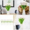 Fleurs décoratives 8 pièces Simulation tulipe simulée tulipes plante orner faux pour Vase plantes décoration artificielle bricolage branche émulsion
